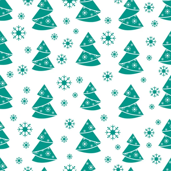折り紙でのクリスマス ツリーと冬のシームレスなパターンと — ストックベクタ