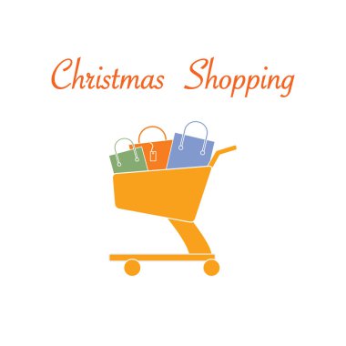 Alışveriş sepeti hediye çantaları ile.