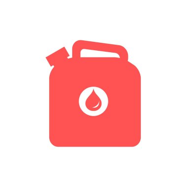 Teneke kutu benzin stilize simgesi 