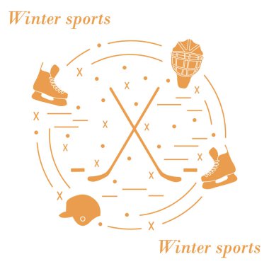 Vektör çeşitli konularda düzenlenen hokey için resmi bir