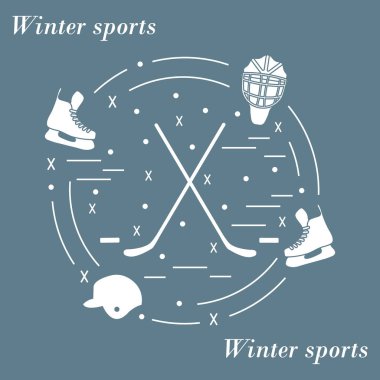 Vektör çeşitli konularda düzenlenen hokey için resmi bir