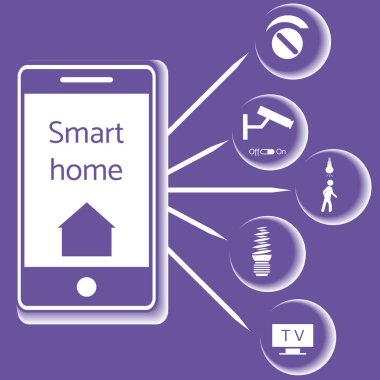 Merkezi denetim sistemiyle akıllı ev teknolojisi.