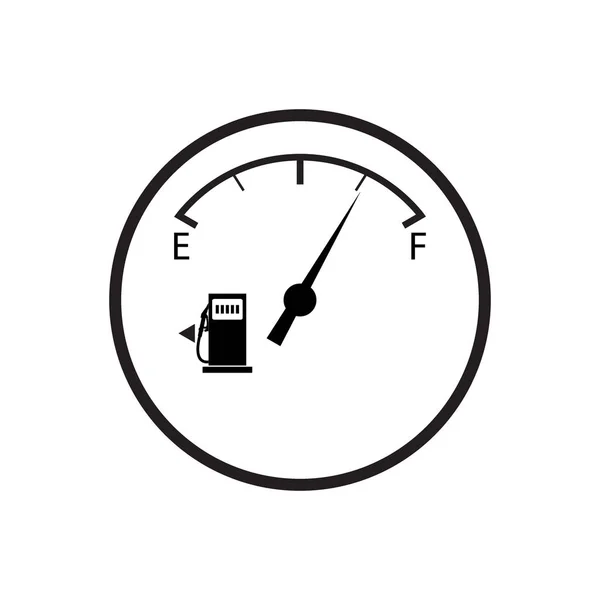 Icona stilizzata del sensore del carburante dell'automobile — Vettoriale Stock
