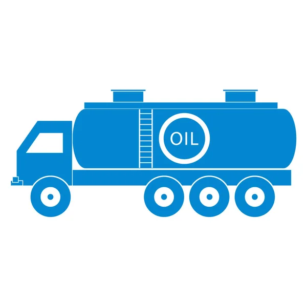 Stylized icon of the oil tanker/fuel tanker — Stock Vector