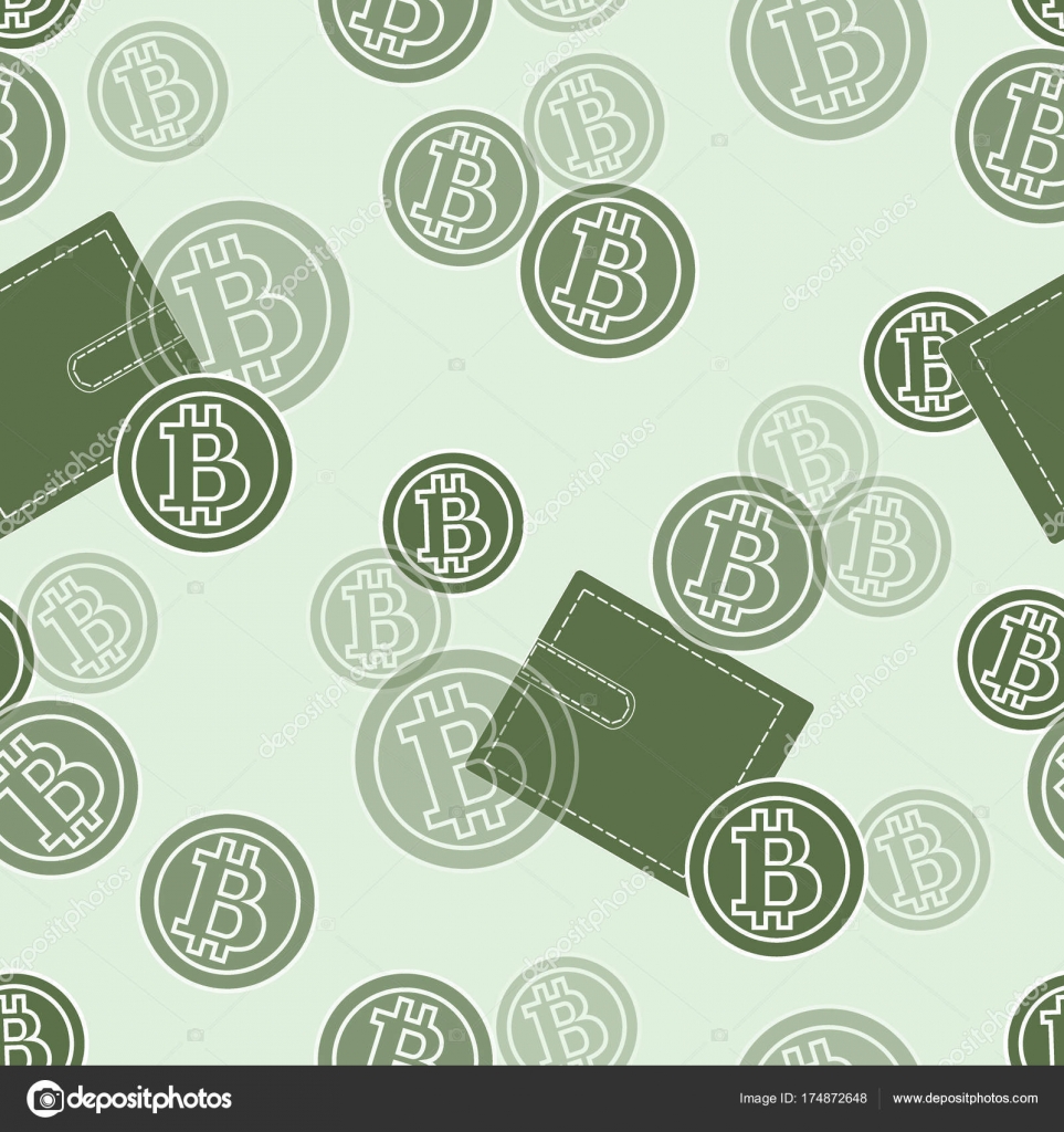 sin costuras monederos y bitcoins. Finanzas y c virtual vector, gráfico vectorial © aquamarine.painter.gmail.com imagen #174872648