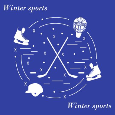 Vektör çeşitli konularda düzenlenen hokey için resmi bir