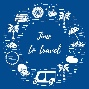 Herkesdaire oluşturacak şekilde düzenlenmiş tatil ve seyahat öğeleri.