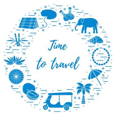 Herkesdaire oluşturacak şekilde düzenlenmiş tatil ve seyahat öğeleri.