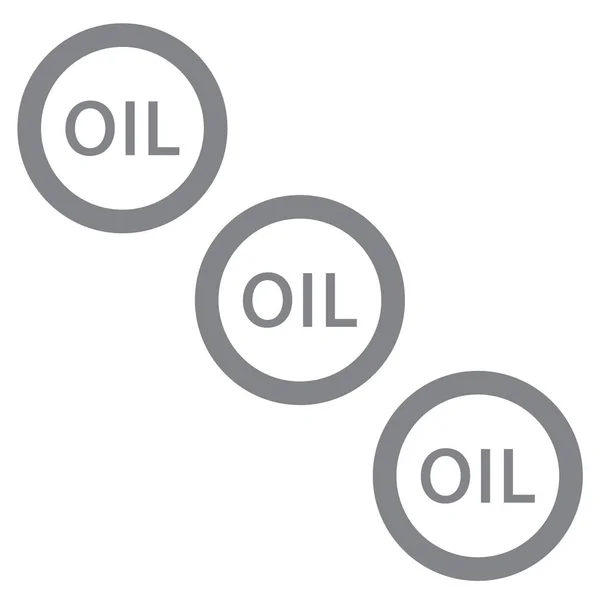 Üç yazıt petrol stilize simgesi — Stok Vektör