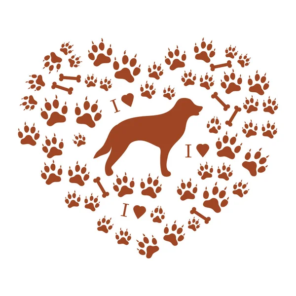 Av köpeği siluet köpek trac bir arka plan üzerinde güzel resim