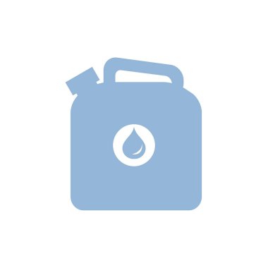 Teneke kutu benzin stilize simgesi 