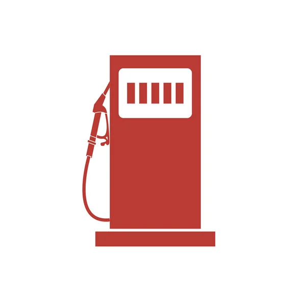 Icona stilizzata del distributore di benzina — Vettoriale Stock