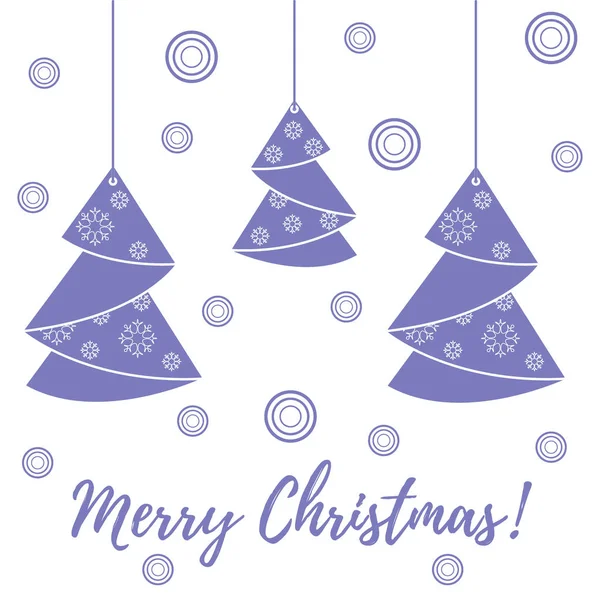 Noel ağacı origami katlanmış ve asılı vektör çizimi