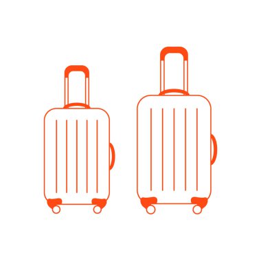 Bavul seyahat için vektör Illustration. Yaz saati, tatil