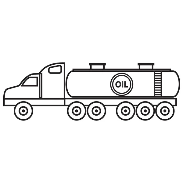 Ícone estilizado do petroleiro / petroleiro —  Vetores de Stock