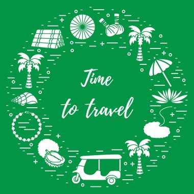 Herkesdaire oluşturacak şekilde düzenlenmiş tatil ve seyahat öğeleri.