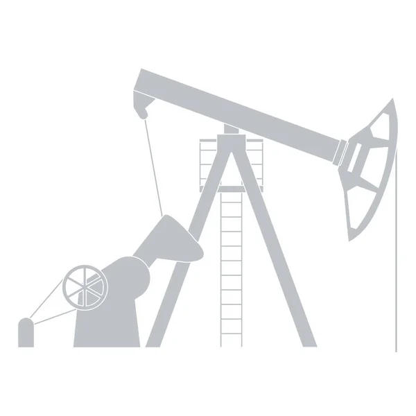 Stilizált ikon-ból olaj gyartasra berendezés — Stock Vector