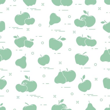 Sulu meyve elma ve armut. Seamless modeli.