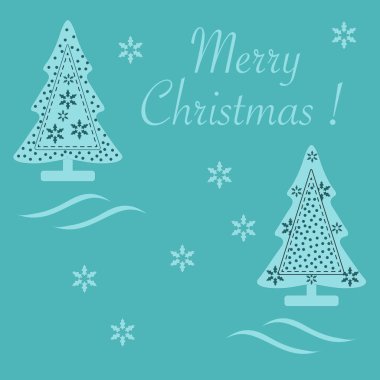 Dikişli Noel ağacı sevimli vektör çizim wi dekore edilmiştir.