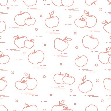 Elma sulu meyve. Seamless modeli.