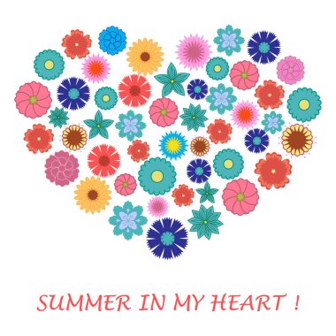 Renkli çiçek bir duymak şeklinde ortaya konulan güzel resim