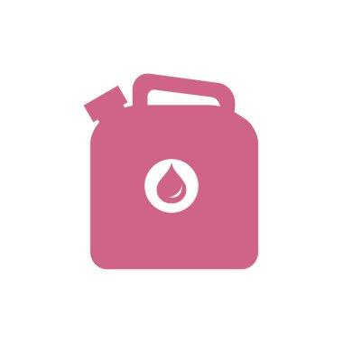 Teneke kutu benzin stilize simgesi 