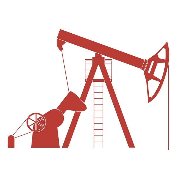 Stilize simgesi petrol üretimi için donatım — Stok Vektör