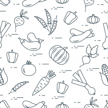 Desen: Sonbahar mevsim sebzeleri.