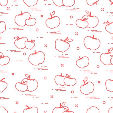 Elma sulu meyve. Seamless modeli.
