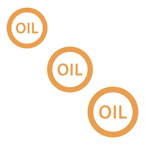 Üç yazıt petrol stilize simgesi — Stok Vektör