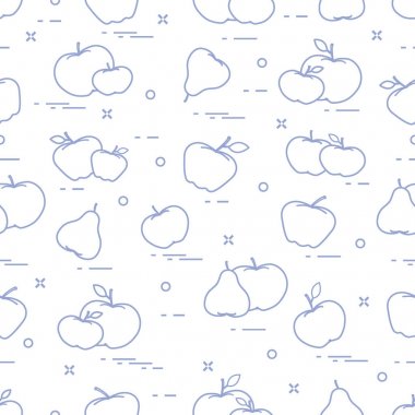 Sulu meyve elma ve armut. Seamless modeli.