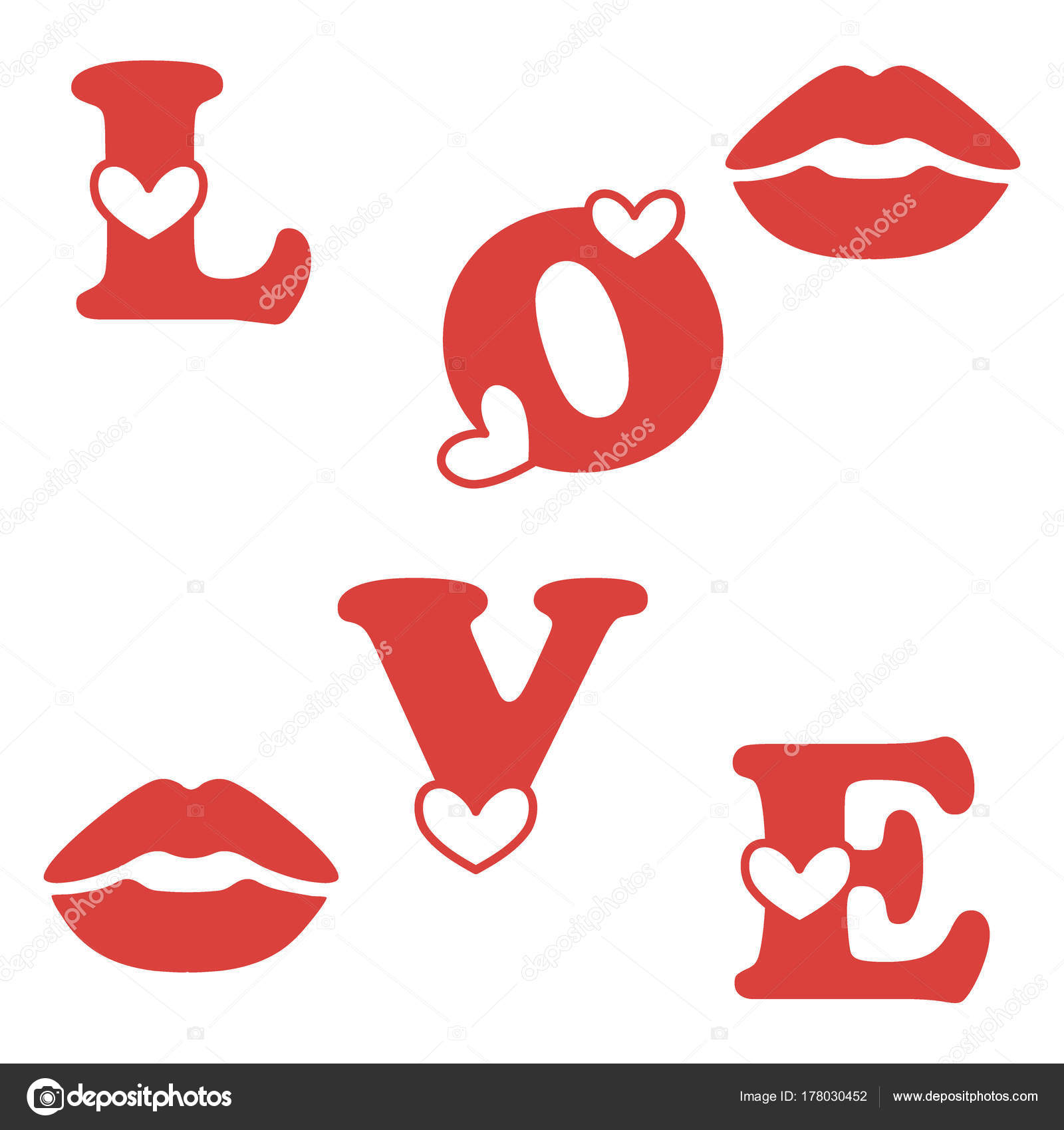 Liebesbrief Mit Herzen Und Einem Kuss Valentin S Vektorgrafik Lizenzfreie Grafiken C Aquamarine Painter Gmail Com 178030452 Depositphotos