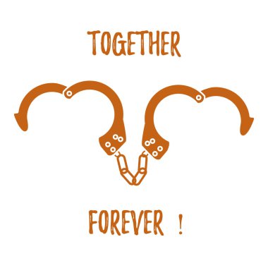 Kelepçe kalp şeklinde. Sevgililer günü.