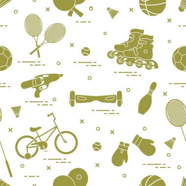 Çocuklar için spor aktiviteleri için donatım.