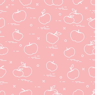 Elma sulu meyve. Seamless modeli.