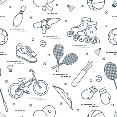 Çocuklar için spor aktiviteleri için donatım.