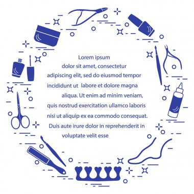 Silhouette manikür ve pedikür araçları ve ürünleri için güzel