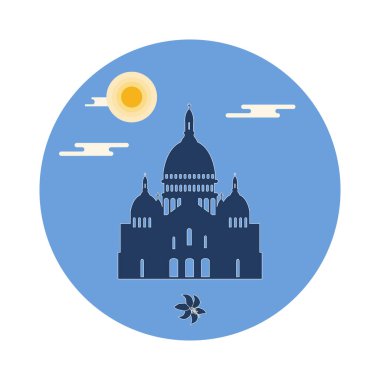 Paris ünlü bazilika. Sembol ve Simgesel Yapı.