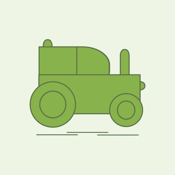 Children's toy: tractor. — Stock Vector
