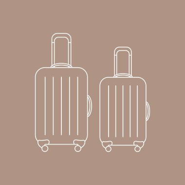 Bavul seyahat için vektör Illustration. Yaz saati, tatil