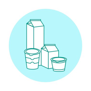 Farklı süt ürünleri.