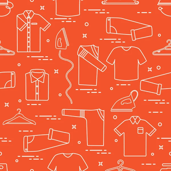 Desen ütüler, askı ve farklı kıyafetler.