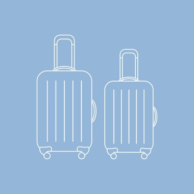 Bavul seyahat için vektör Illustration. Yaz saati, tatil