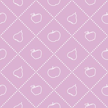 Sulu meyve elma ve armut. Seamless modeli.