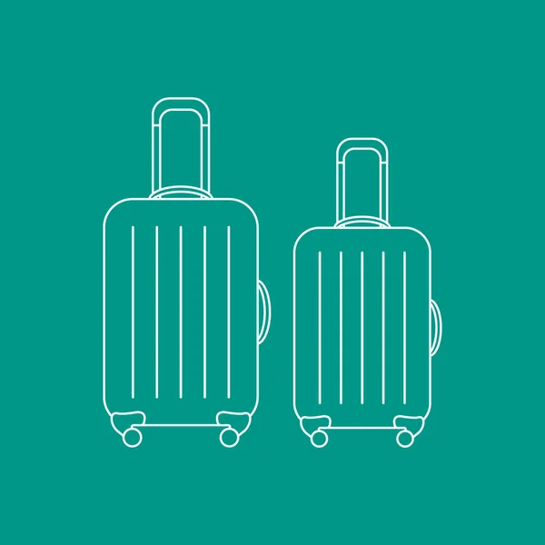 Ilustración vectorial de maletas para viajes. Hora de verano, vacati — Vector de stock