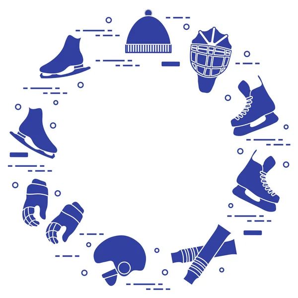 Figure skating and hockey elements.