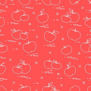 Elma sulu meyve. Seamless modeli.