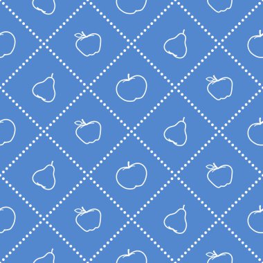 Sulu meyve elma ve armut. Seamless modeli.