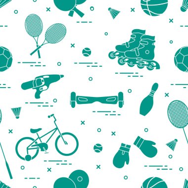 Çocuklar için spor aktiviteleri için donatım.