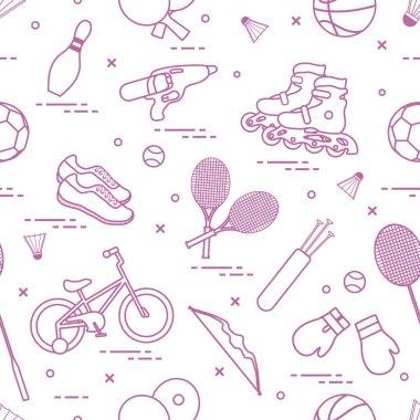 Çocuklar için spor aktiviteleri için donatım.